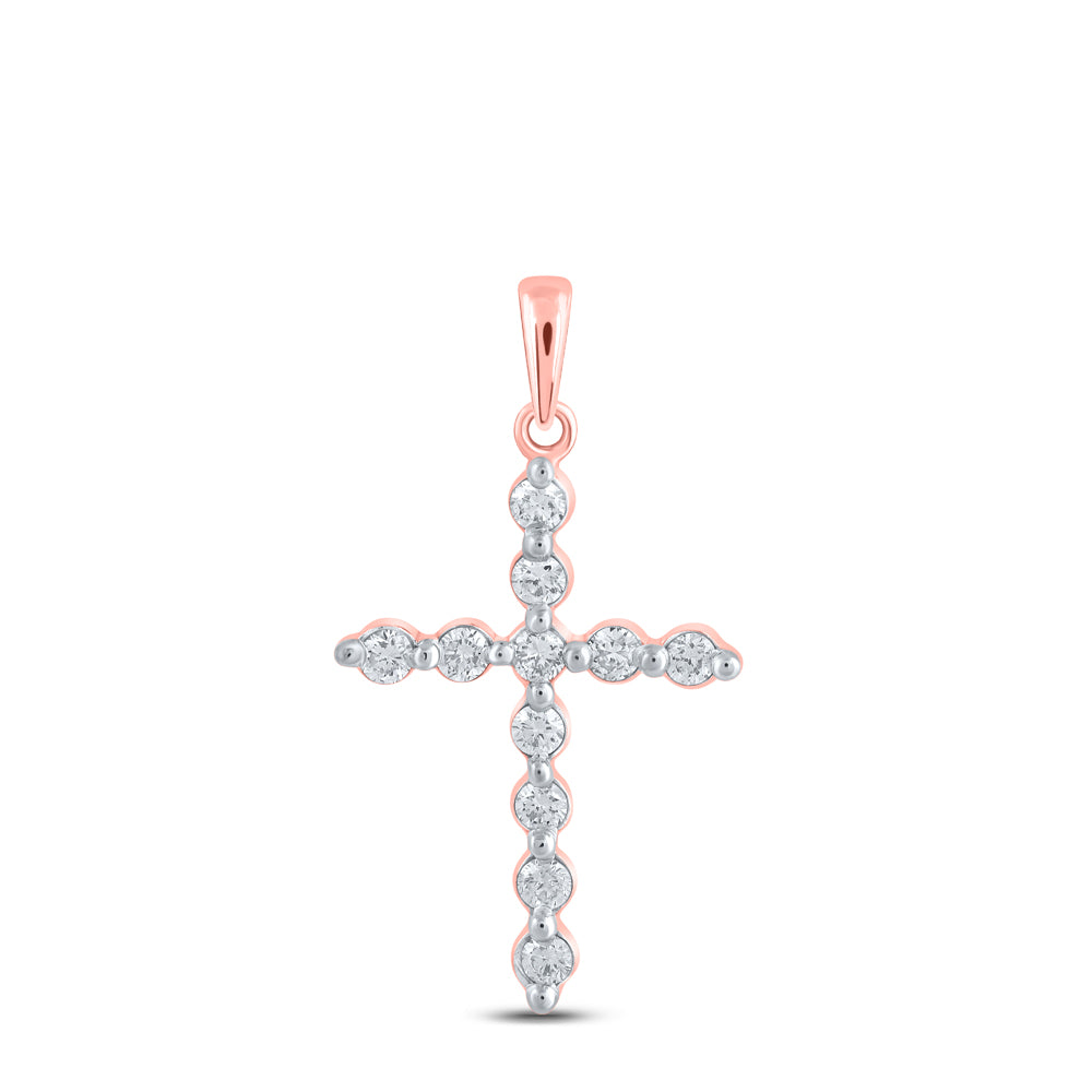 1/3Ctw-Dia Nk Cross Pendant (0.92 grams)