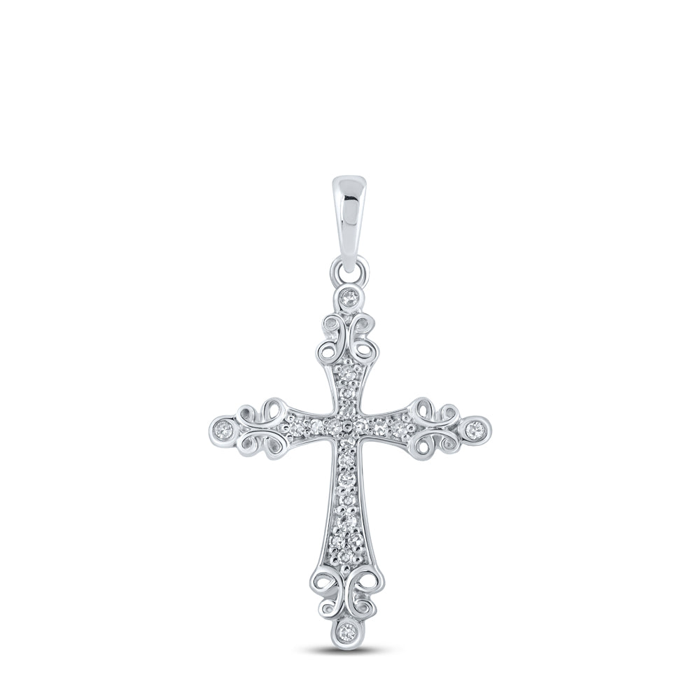 1/10Ctw-Dia Nk Gift Cross Pendant (1.26 grams)