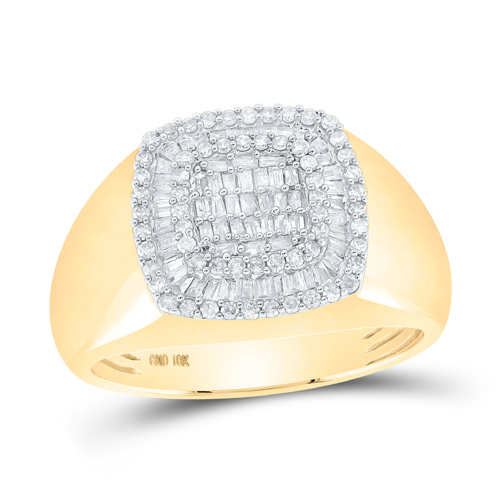 3/4Ctw-Dia Cn Mens Ring (6.96 grams)