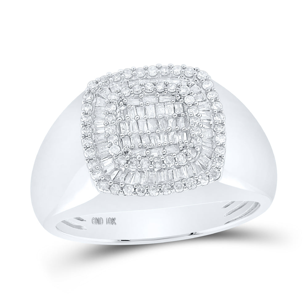 3/4Ctw-Dia Cn Mens Ring (6.39 grams)