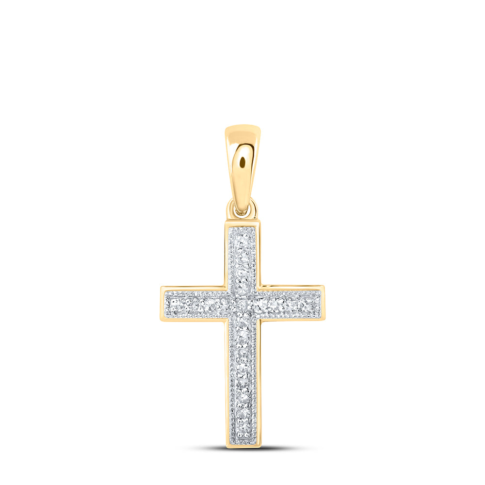 1/10Ctw-Dia Nk Cross Pendant (1.34 grams)