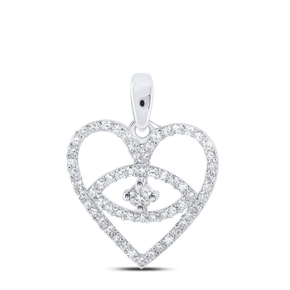 1/3Ctw-Dia Nk Heart Pendant (0.91 grams)