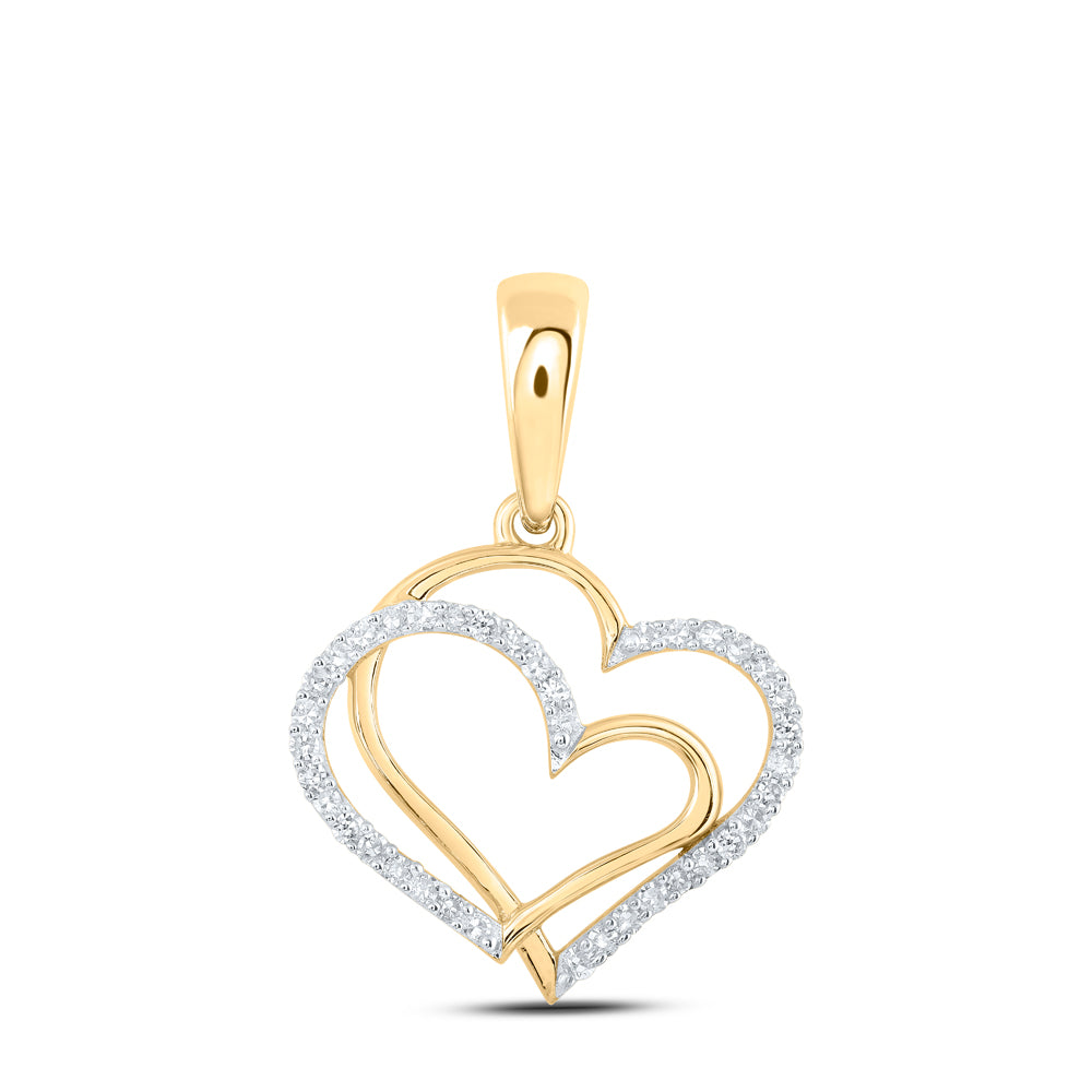 1/8 Ctw-Dia Nk Heart Pendant (0.81 grams)