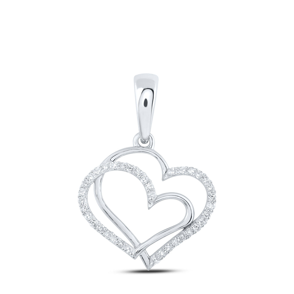 1/8 Ctw-Dia Nk Heart Pendant (0.81 grams)