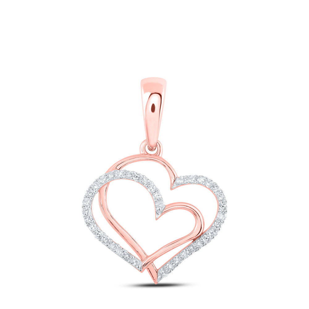 1/8 Ctw-Dia Nk Heart Pendant (0.81 grams)