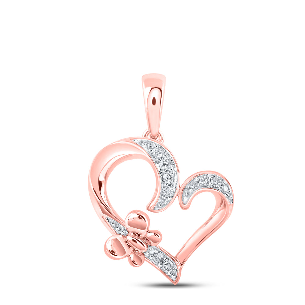 1/10Ctw-Dia Nk Heart Pendant (2.26 grams)