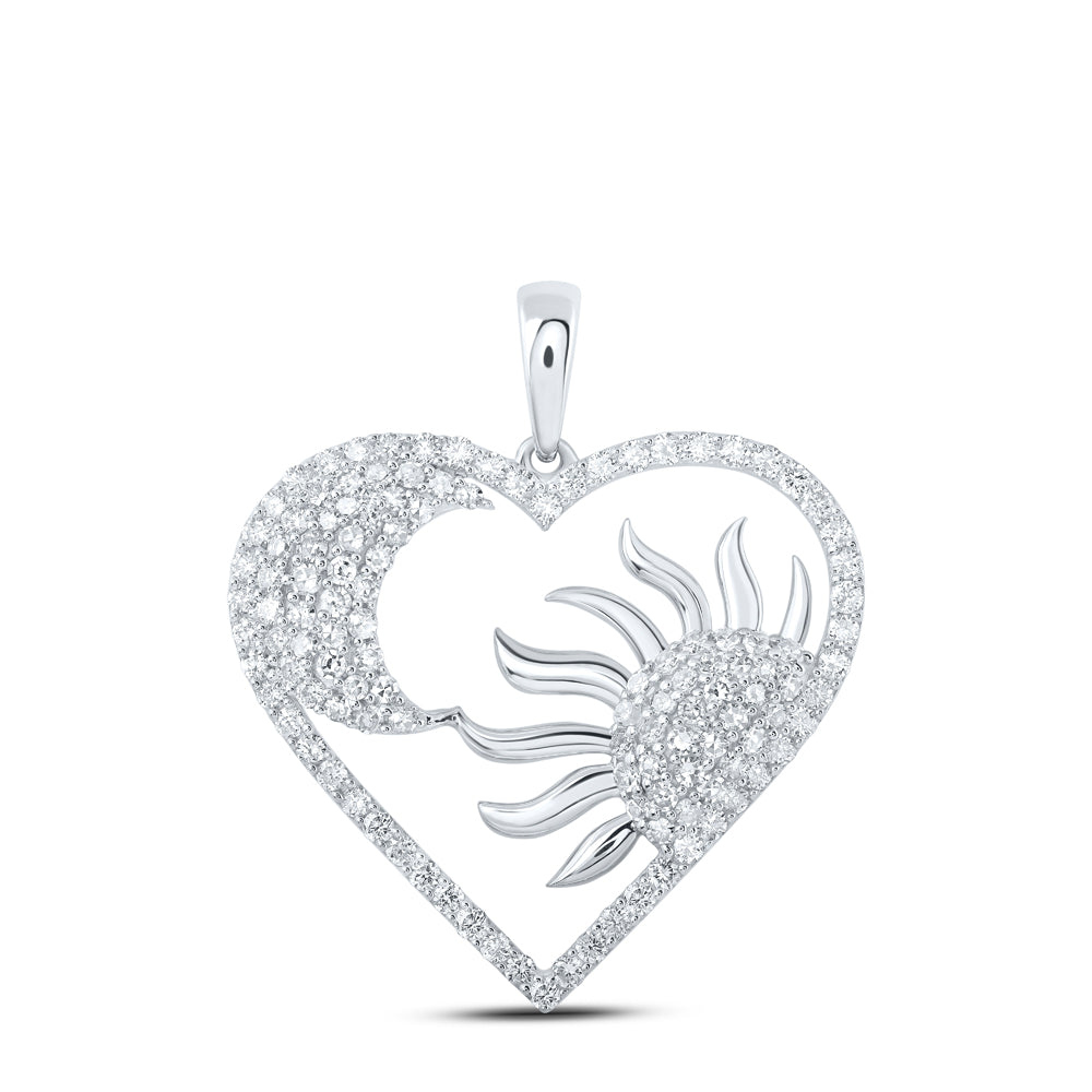 1Ctw-Dia Nk Heart Pendant (2.6 grams)