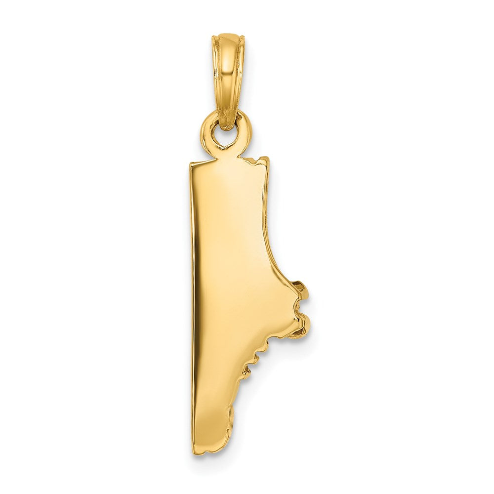 14k Yellow Gold 5 mm Polished Track Shoe Charm (2.75 grams)