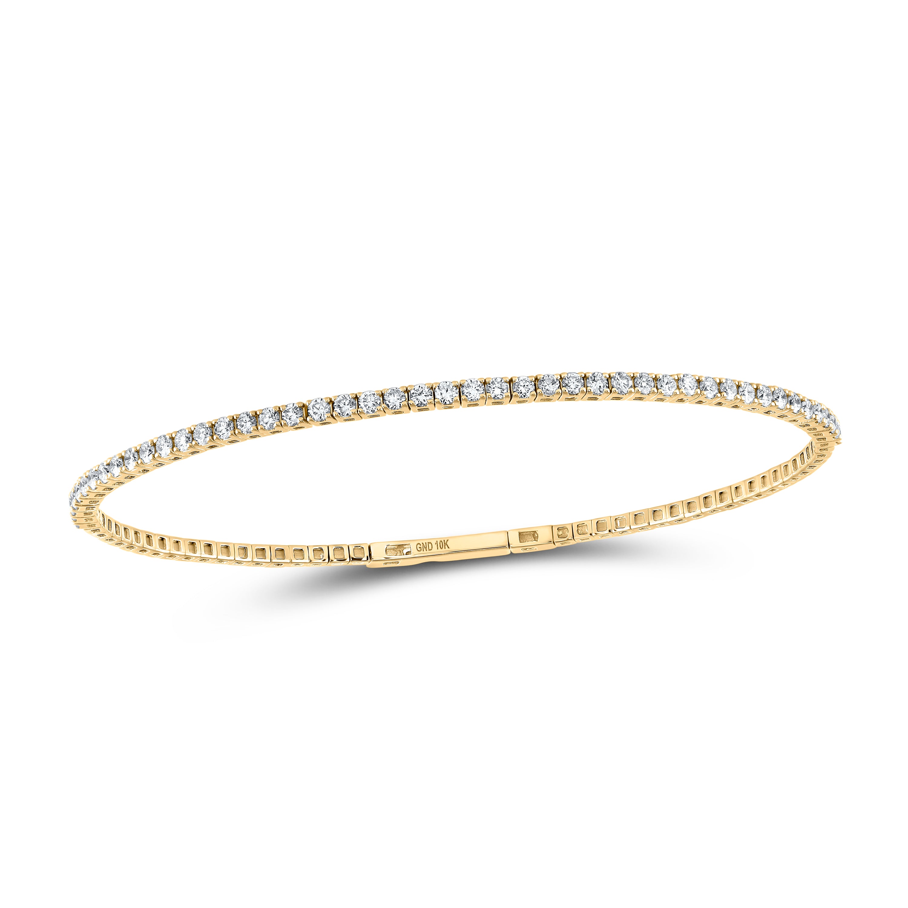 1 1/3Ctw-Dia Ana M (190Mm) Flexible Tennis Bangle (66X54Mm) (5.55 grams)