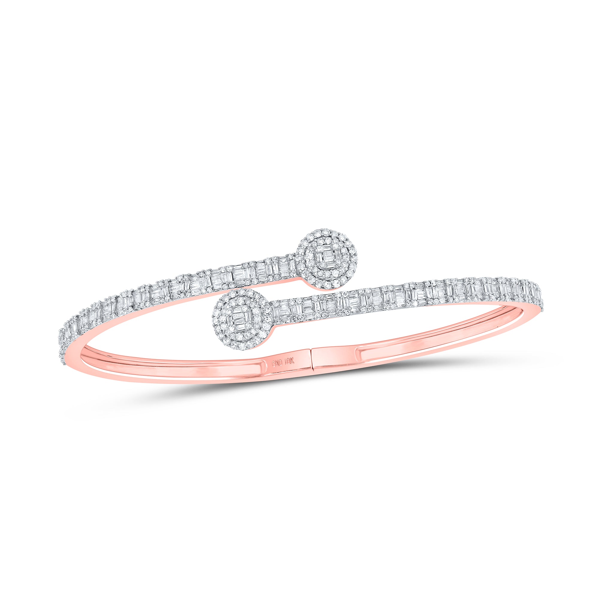 1 3/4Ctw-Dia Cn (17.20Mm) Round Cuff Bangle (10.82 grams)