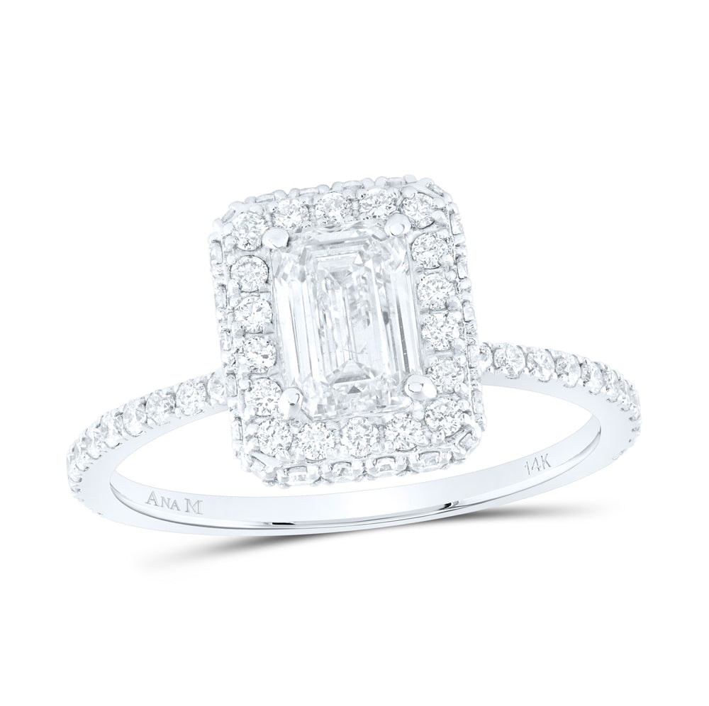 1 5/8Ctw-Dia Ana M 1Ct-Ceme Single Halo Engagement Ring (2.36 grams)