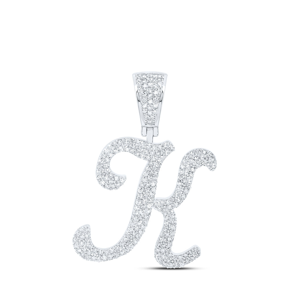 1 Ctw-Dia Nk Initial "K" Pendant (4.06 grams)