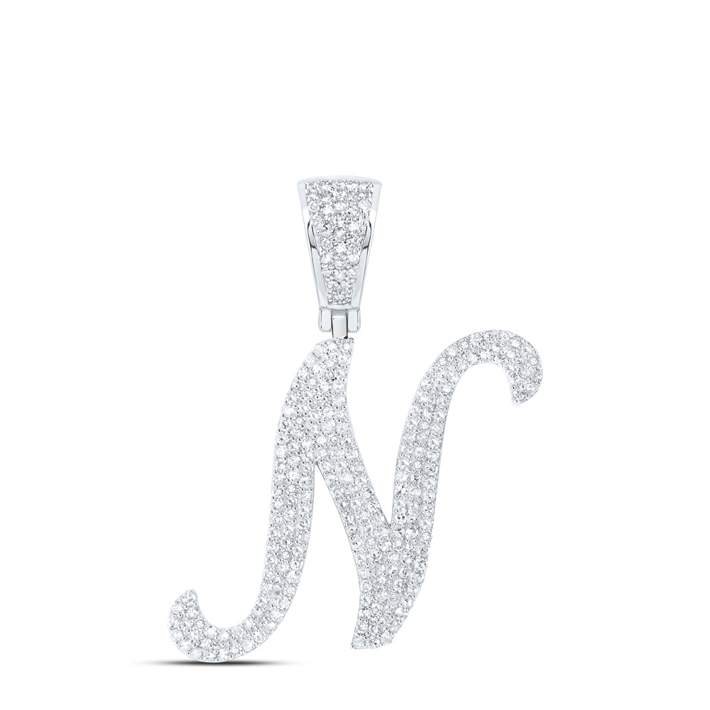 1 Ctw-Dia Nk Initial "N" Pendant (3.42 grams)