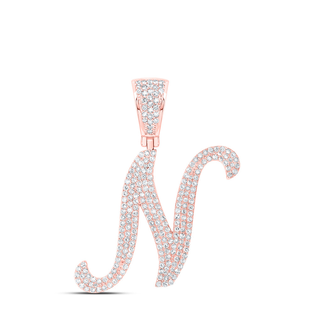 1 Ctw-Dia Nk Initial "N" Pendant (3.42 grams)