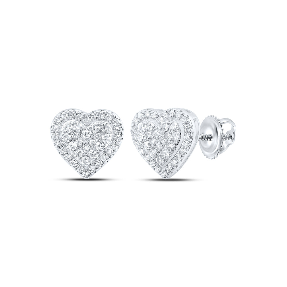 1/5Ctw-Dia Nk Heart Earring (0.95 grams)