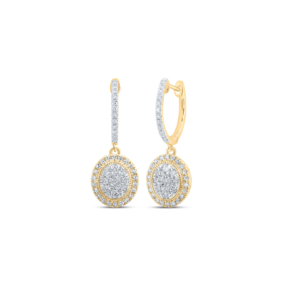 5/8Ctw-Dia Nk Dangling Earring (3.87 grams)
