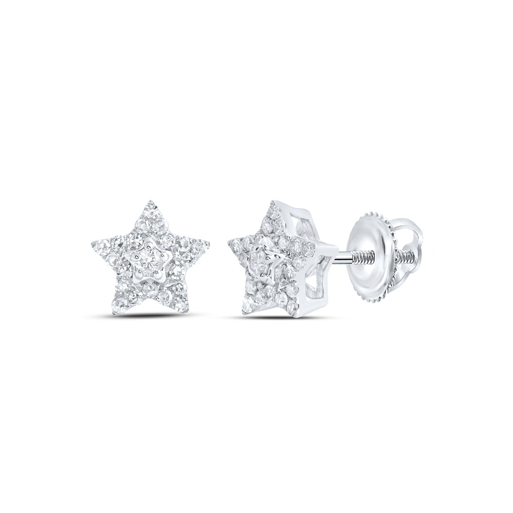 1/5Ctw-Dia Nk Star Earring (1.09 grams)