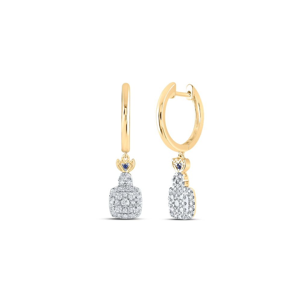 14Kt Yellow Gold 1/2Ctw-Dia Ana M Dangling Earring (5.6 grams)