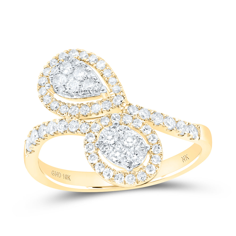 10Kt Yellow Gold 5/8Ctw-Dia Nk Ring (2.75 grams)