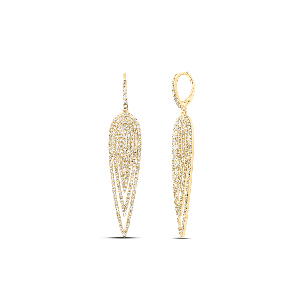 10Kt Yellow Gold 1 1/2Ctw-Dia Nk Earring (6.25 grams)