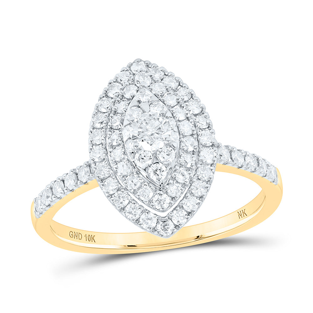 3/4Ctw-Dia Nk Marquise Ring (2.4 grams)