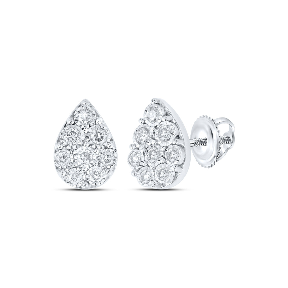 1/5Ctw-Dia Nk Pear Earring (1.04 grams)
