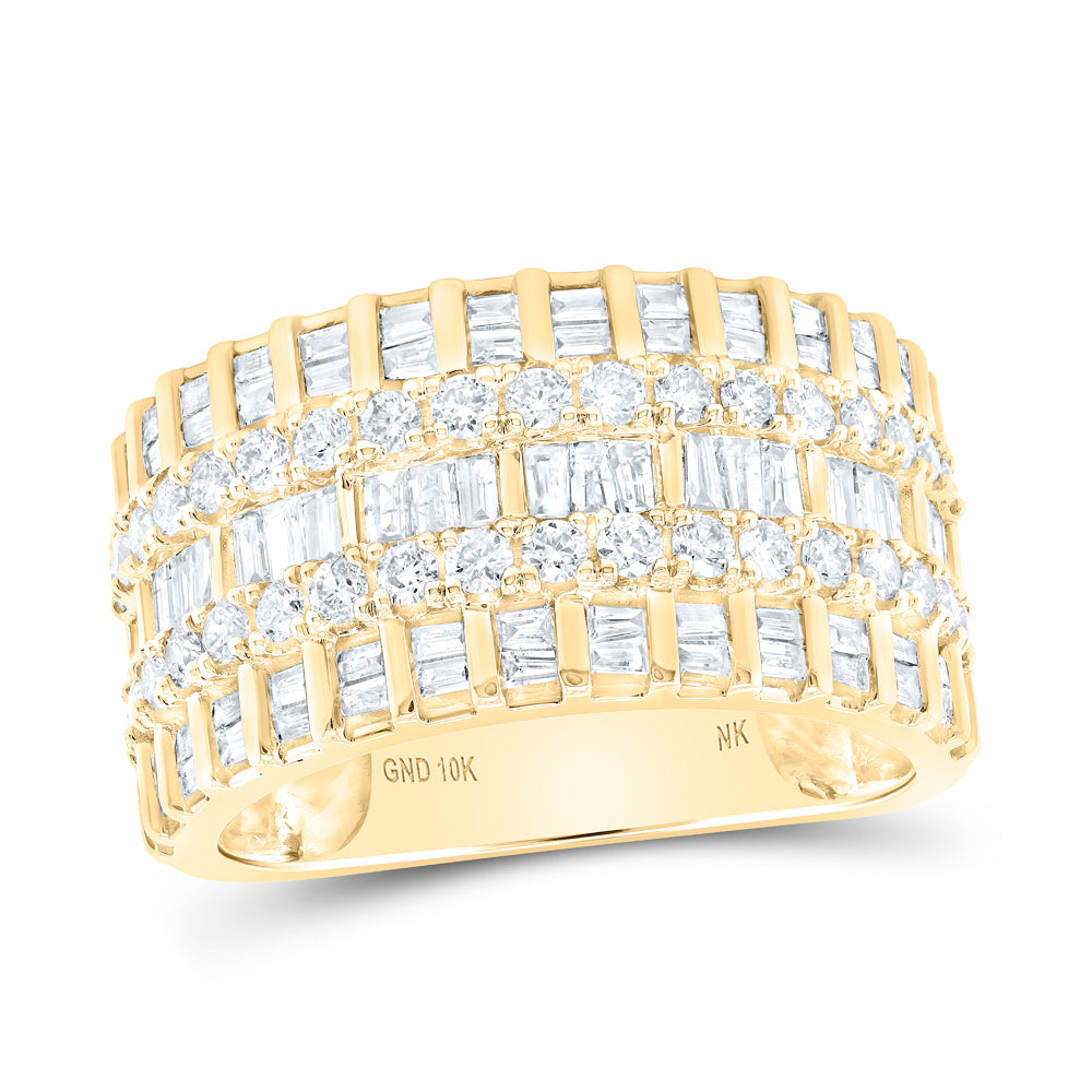 10Kt Yellow Gold 1 3/8Ctw Diamond Fashion Band (6.65 grams)