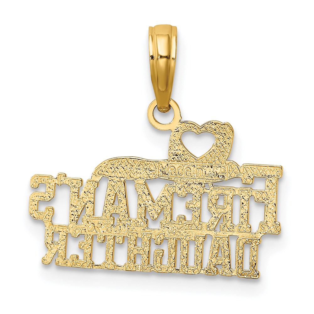14k Yellow Gold 19.3 mm FIREMAN'S DAUGHTER Charm (0.79 grams)