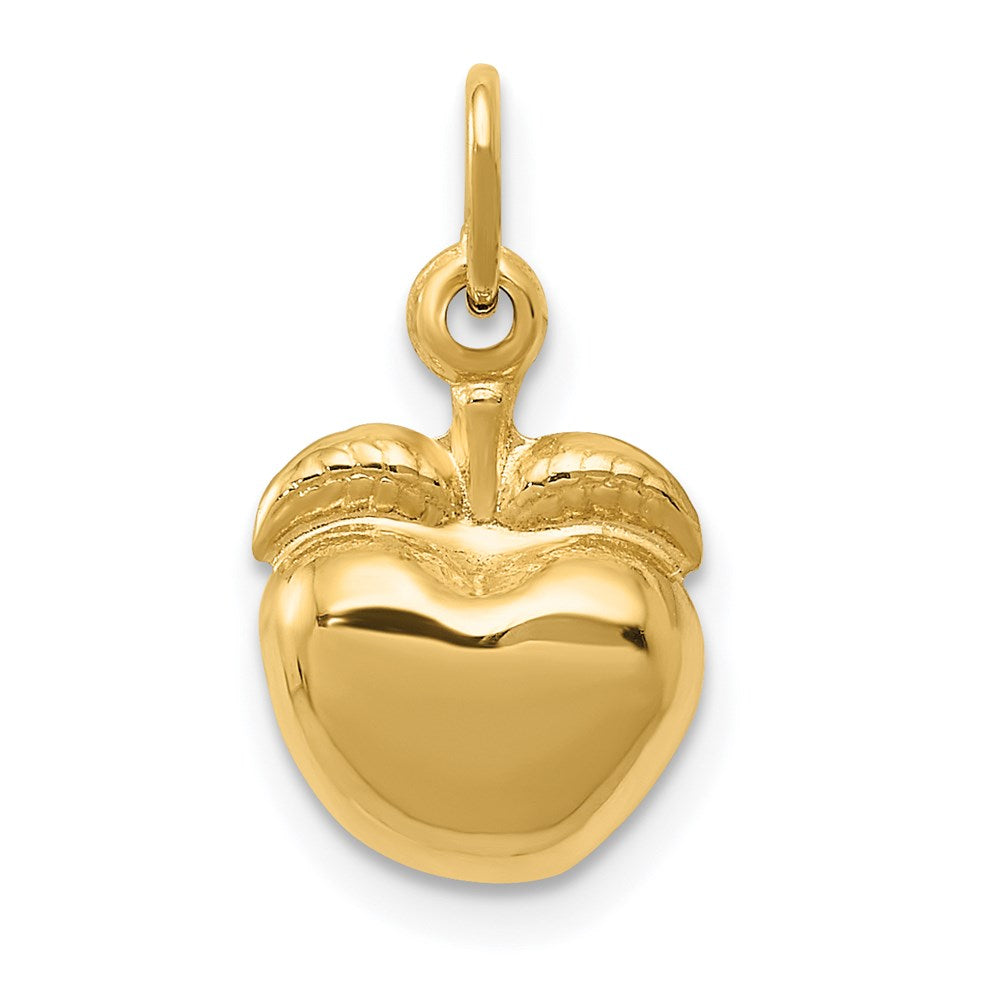 14k Yellow Gold 10 mm Apple Charm (0.45 grams)