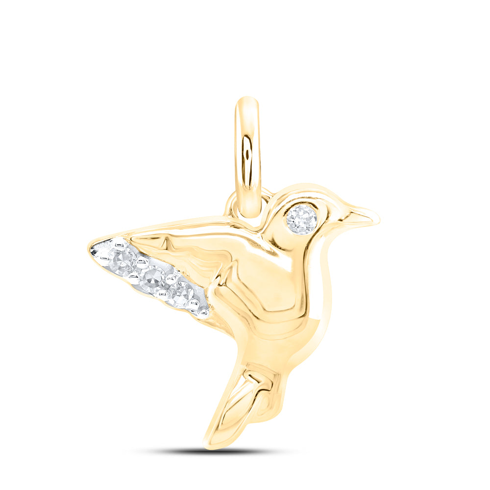 10Kt Yellow Gold 0.023Ctw-Dia Nk Gift Pendant (1.4 grams)