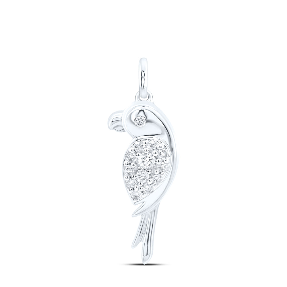 10Kt White Gold 1/10Ctw-Dia Nk Gift Pendant (1.4 grams)