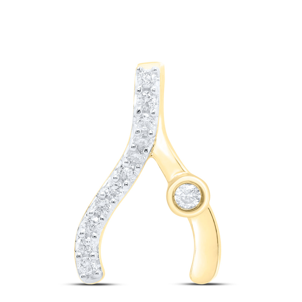 10Kt Yellow Gold 1/10Ctw-Dia Nk Gift Pendant (1.4 grams)