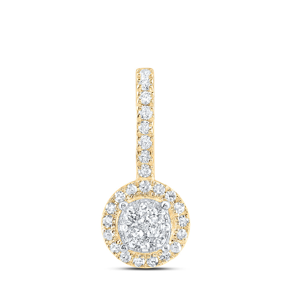 1/4Ctw-Dia Nk Fashion Round Pendant (1.15 grams)