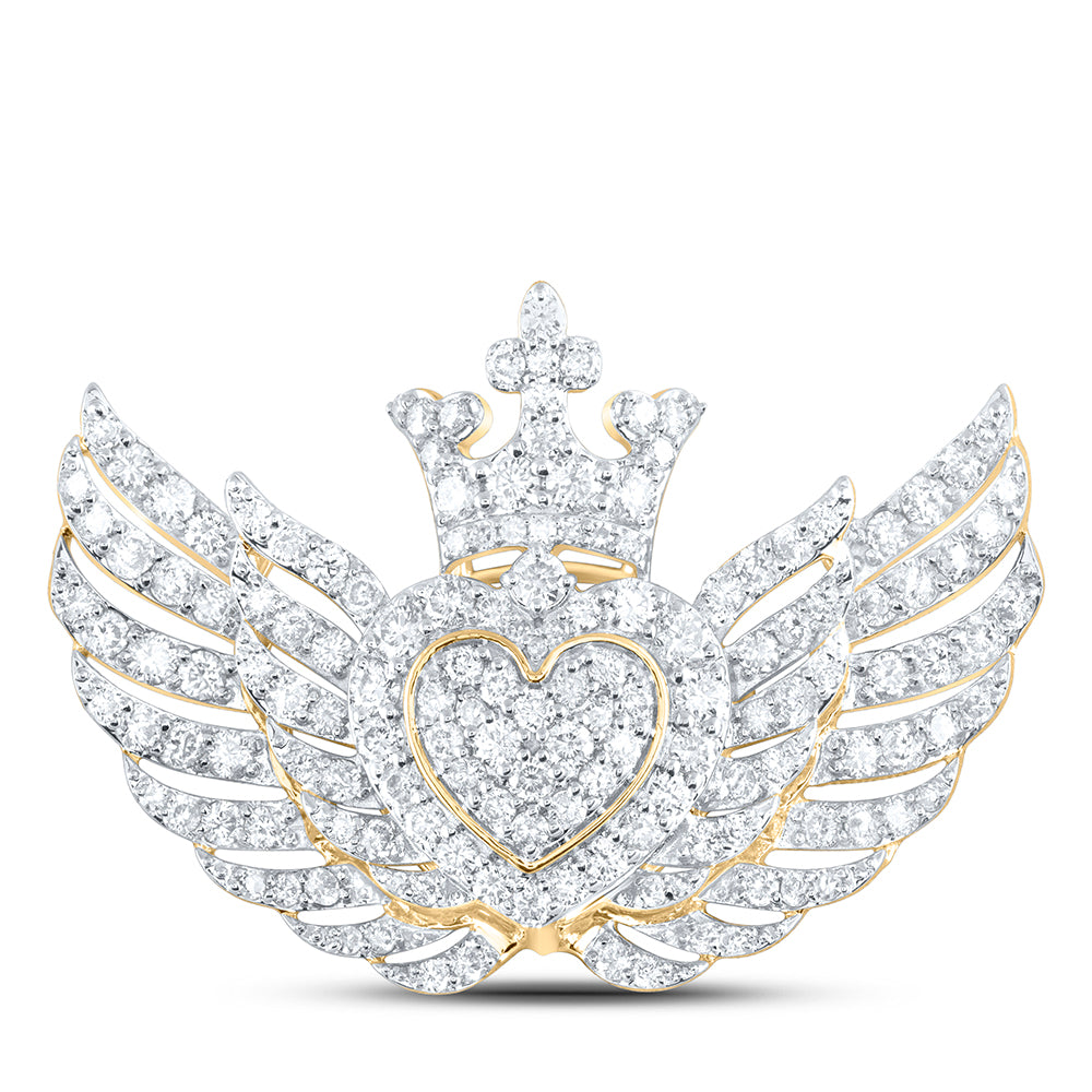 10Kt Gold 2 1/3Ctw-Dia Nk Mens Charm