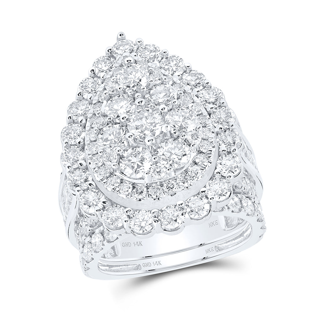7Ctw-Diamond 1/4Ct Fashion Bridal Set (16.25 grams)