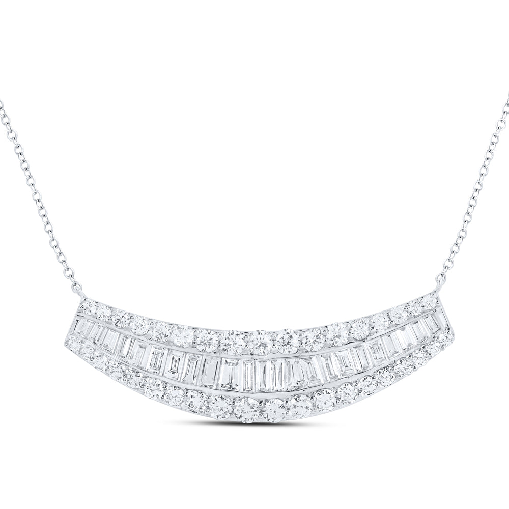 14Kt Gold 1 Ctw-Diamond Ana M Fashion Necklace -18 Inch