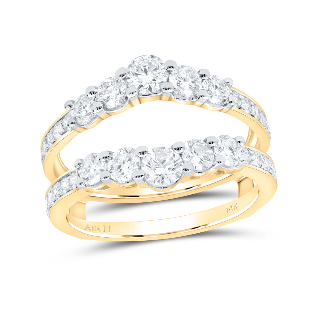 1 1/2Ctw Dia Ana M Enhancer Ring (3.88 grams)