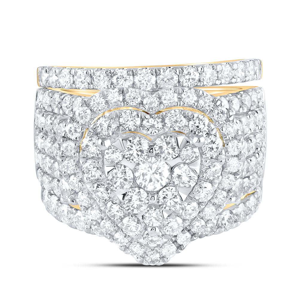 3 3/4Ctw-Dia Ana M Fashion Bridal Set (11.48 grams)