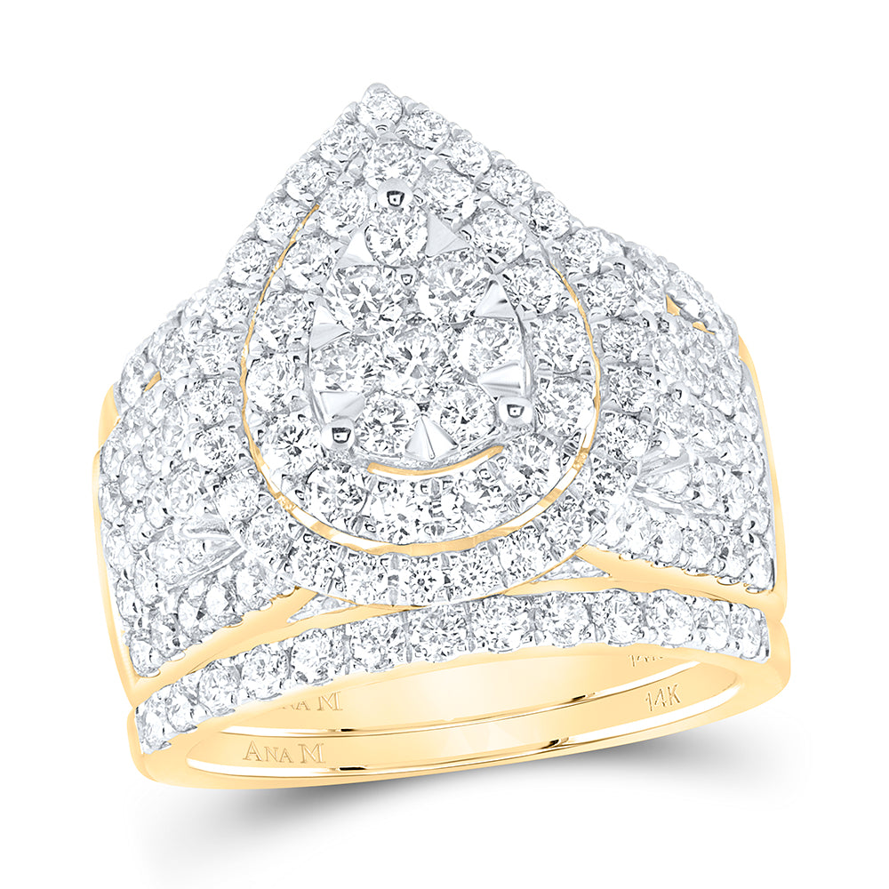 2 3/4Ctw-Dia Ana M Fashion Bridal Set (10.11 grams)