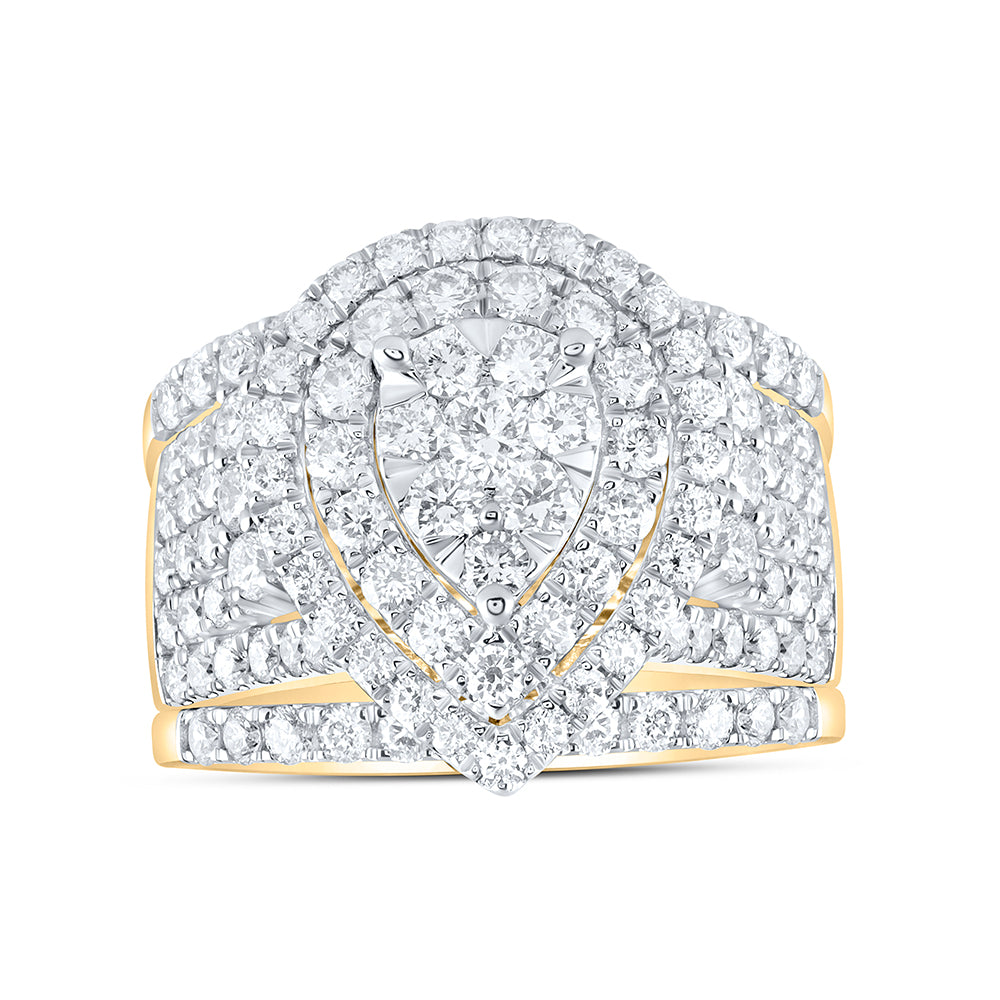 2 3/4Ctw-Dia Ana M Fashion Bridal Set (10.11 grams)