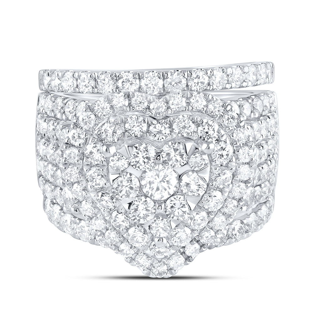 3 3/4Ctw-Dia Ana M Fashion Bridal Set (11.33 grams)