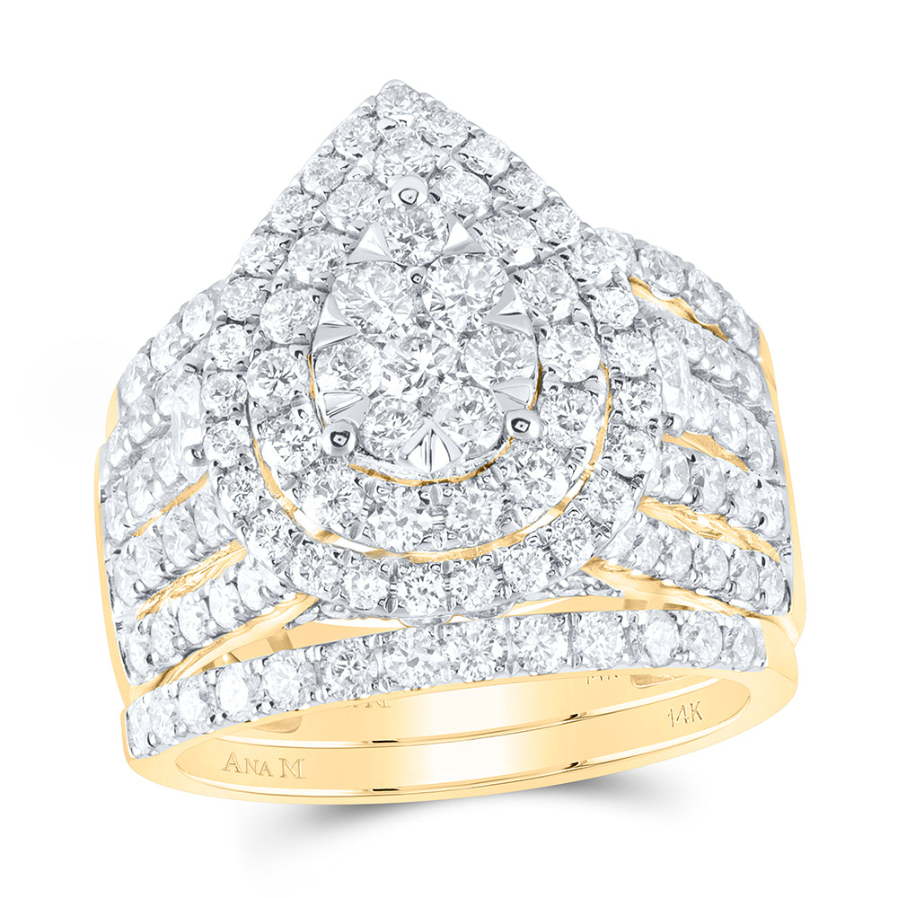 3Ctw-Dia Ana M Fashion Bridal Set (9.87 grams)