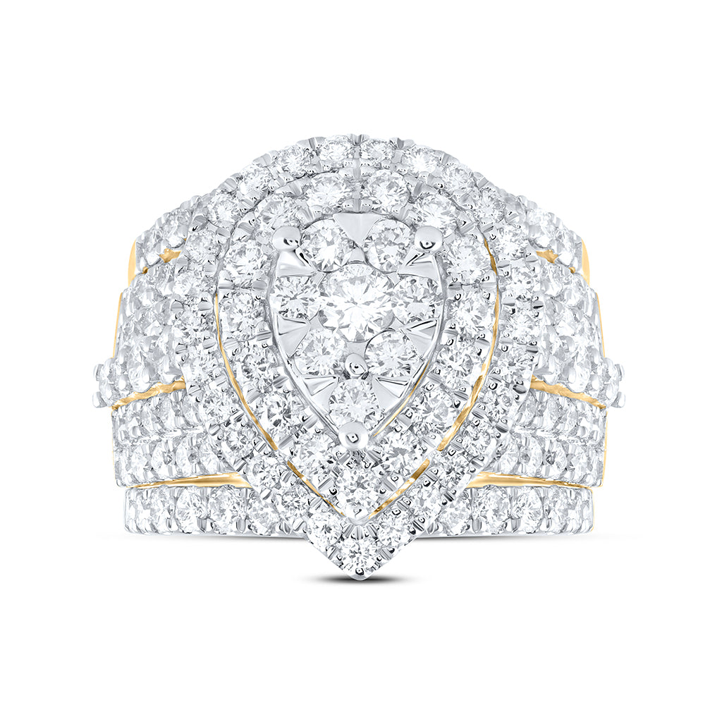 3 7/8Ctw-Dia Ana M Fashion Bridal Set (11.57 grams)