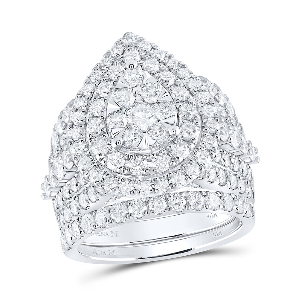 3 7/8Ctw-Dia Ana M Fashion Bridal Set (11.84 grams)