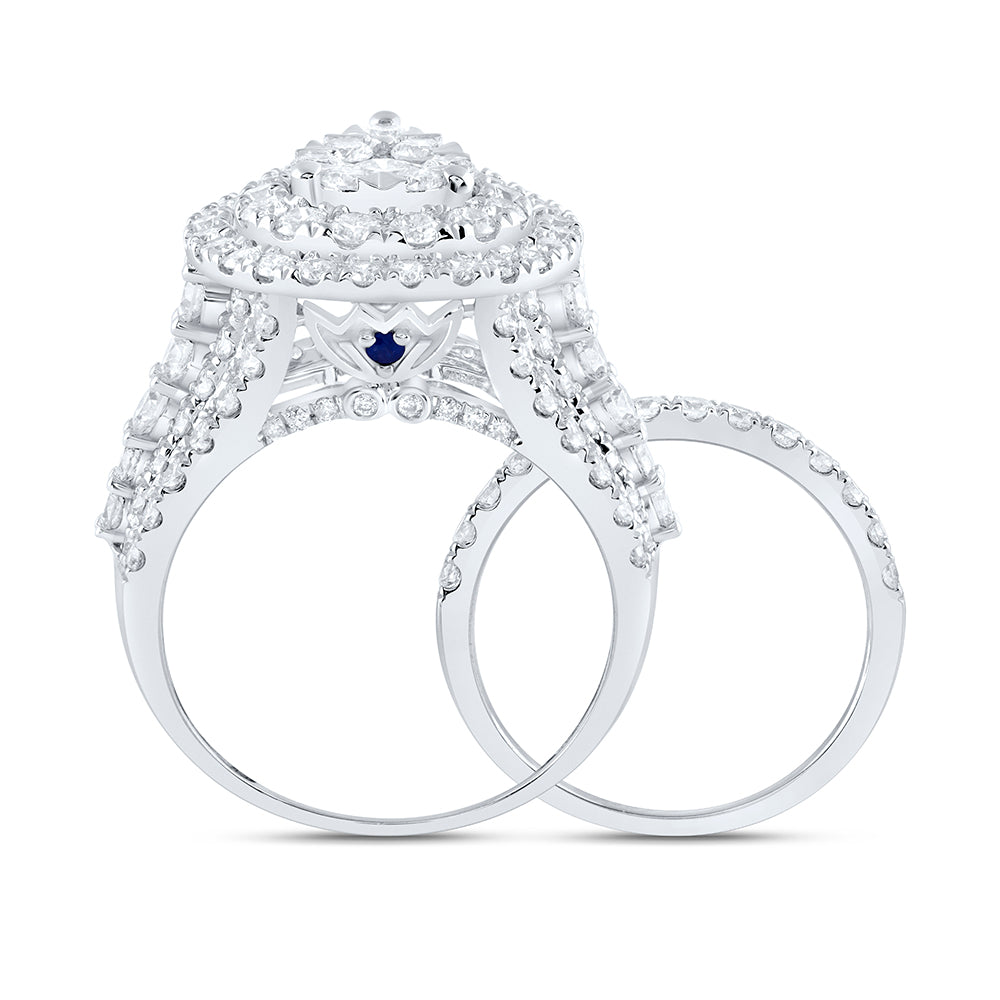 3 7/8Ctw-Dia Ana M Fashion Bridal Set (11.84 grams)