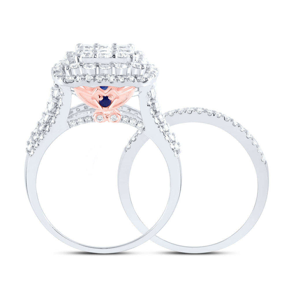 2 1/5Ctw-Nat Dia Ana M Fashion Bridal Set (8.73 grams)