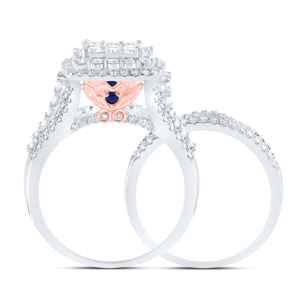 2Ctw-Dia Ana M Fashion Bridal Set (8.07 grams)