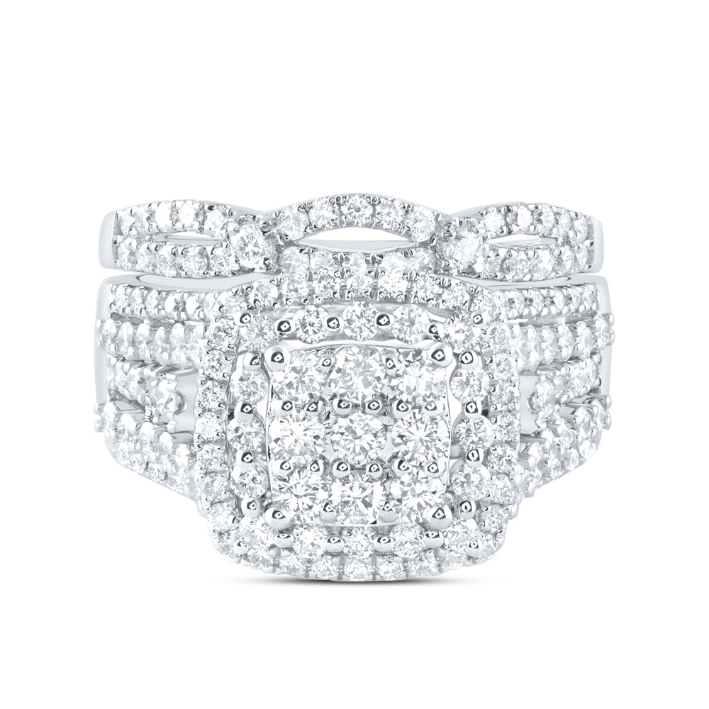 2Ctw-Dia Ana M Fashion Bridal Set (7.69 grams)