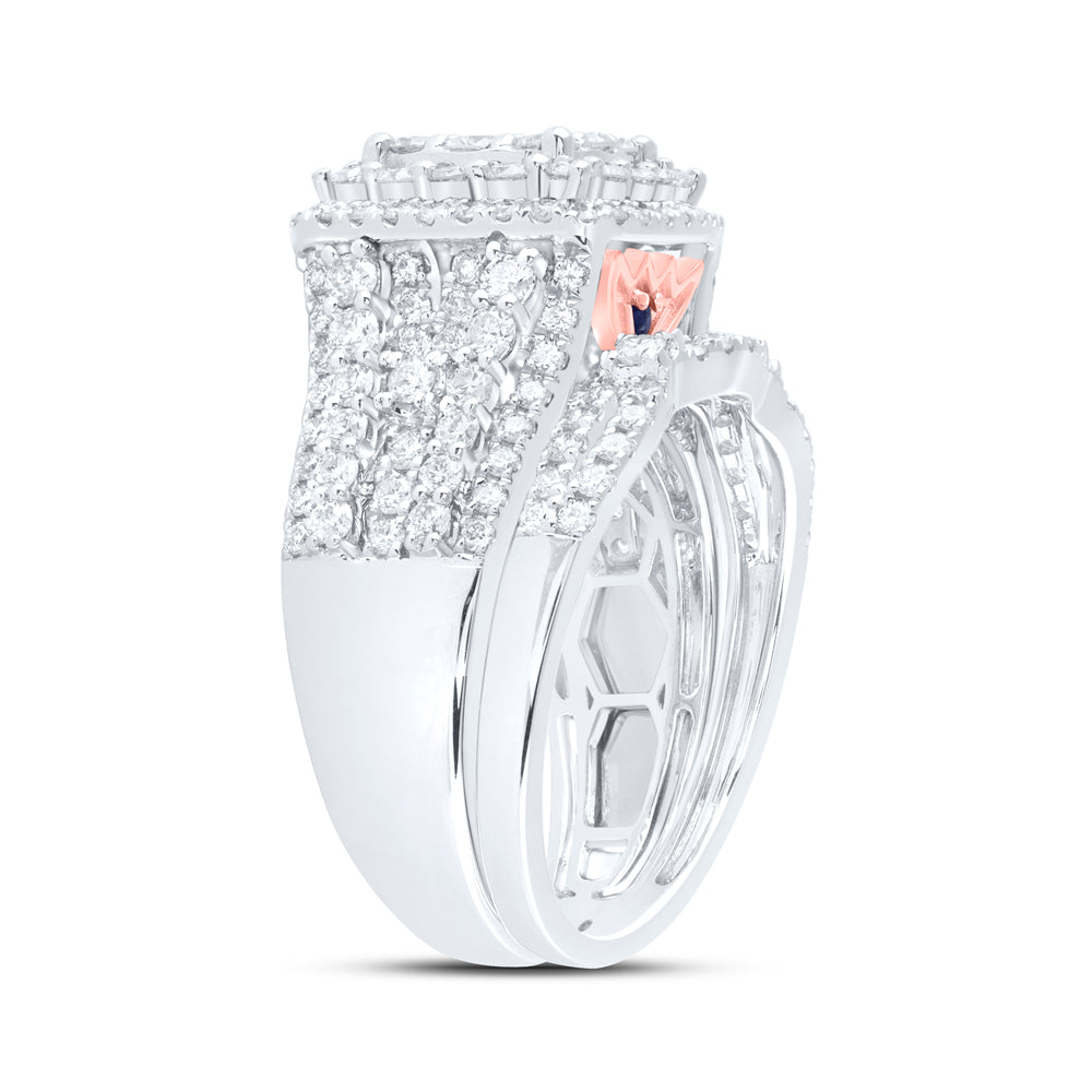 2Ctw-Dia Ana M Fashion Bridal Set (7.69 grams)