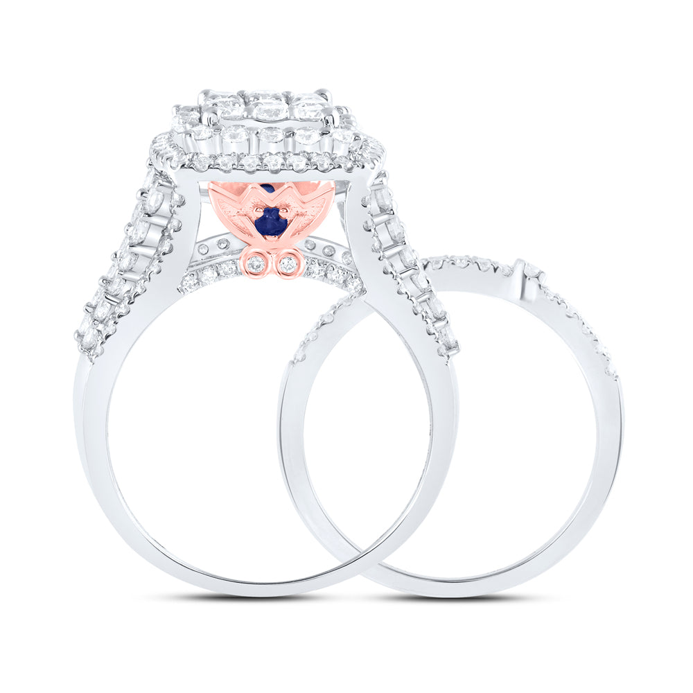 2Ctw-Dia Ana M Fashion Bridal Set (7.69 grams)